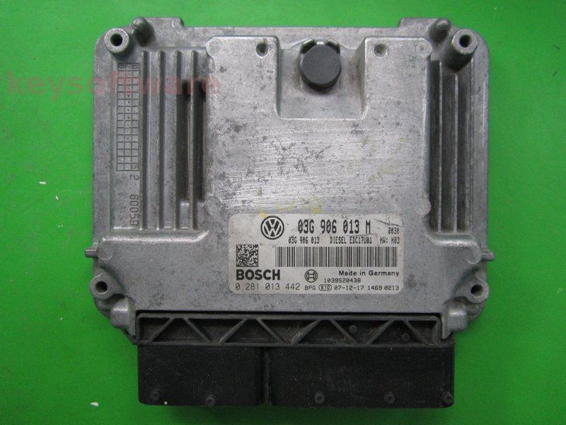 ECU Skoda Fabia 1.9TDI 03G906013M 0281013442 EDC17U01 BLS H03