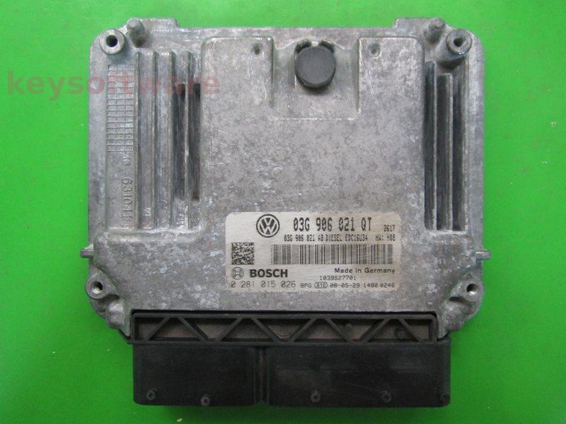 ECU Skoda Superb 2.0TDI 03G906021QT 0281015026 EDC16U34 H08