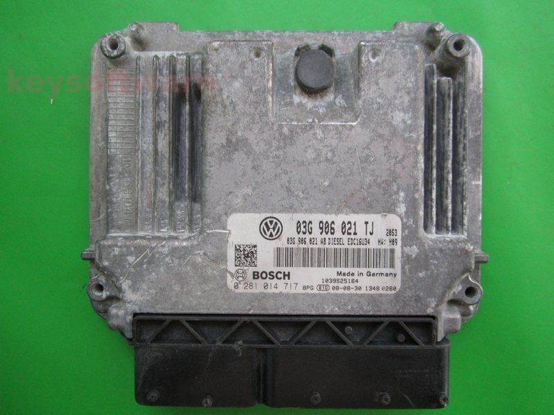 ECU Skoda Octavia 1.9TDI 03G906021TJ 0281014717 EDC16U34 H09 {