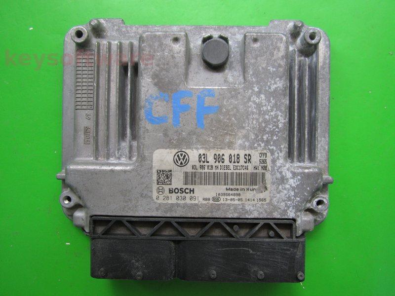 ECU Skoda Superb 2.0TDI 03L906018SR 0281030091 EDC17C46 CFFB H28