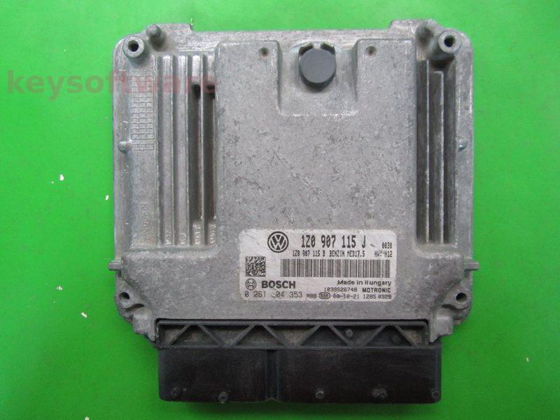 ECU Skoda Octavia 1.8 1Z0907115J 0261S04353 MED17.5 AUM H12