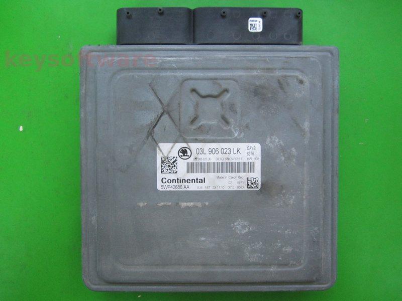 ECU Skoda Rapid 1.6TDI 03L906023LK 5WP42686 SIMOS PCR2.1 CAYB H3