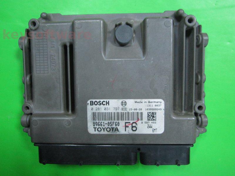 ECU Toyota Avensis 2.0D4D 89661-05F60 0281031797 EDC17C73