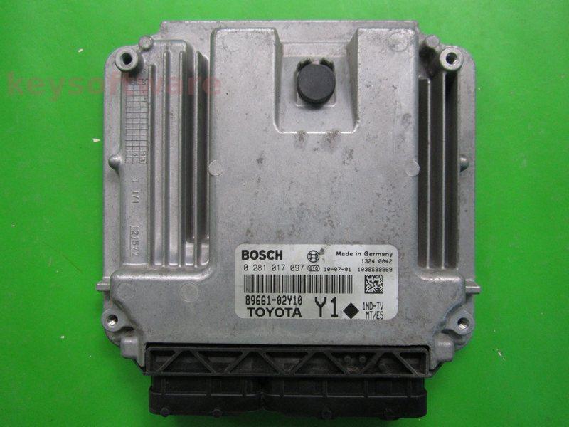 ECU Toyota Yaris 1.4D4D 89661-02Y10 0281017097 EDC17CP37