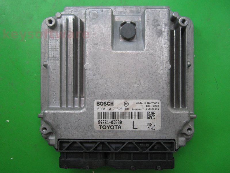 ECU Toyota Yaris 1.4D4D 89661-0DE80 0281017820 EDC17CP37