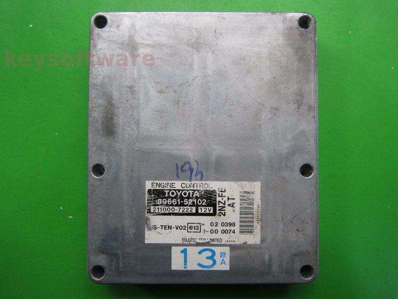 ECU Toyota Yaris 1.3 89661-52102 211000-7222