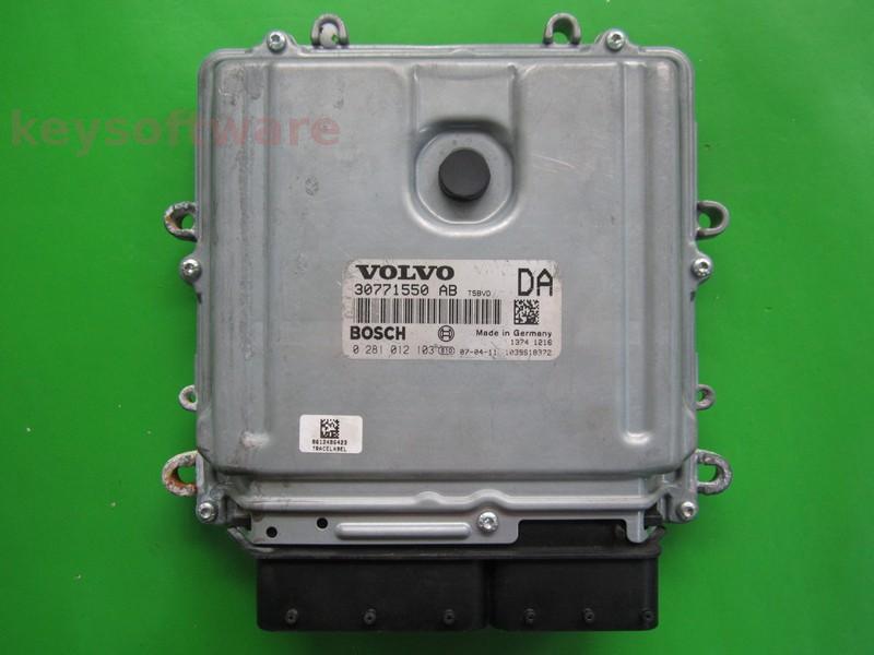 ECU Volvo C30 2.4D 30771550AB 0281012103 EDC16C31 }