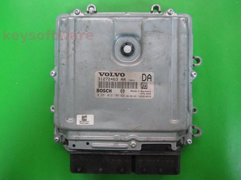 ECU Volvo S40 2.4 31272463AA 0281012103 EDC16C31