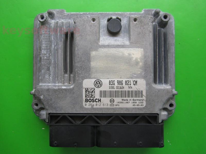 ECU VW Jetta 1.9TDI 03G906021CM 0281012613 EDC16U34 BLS