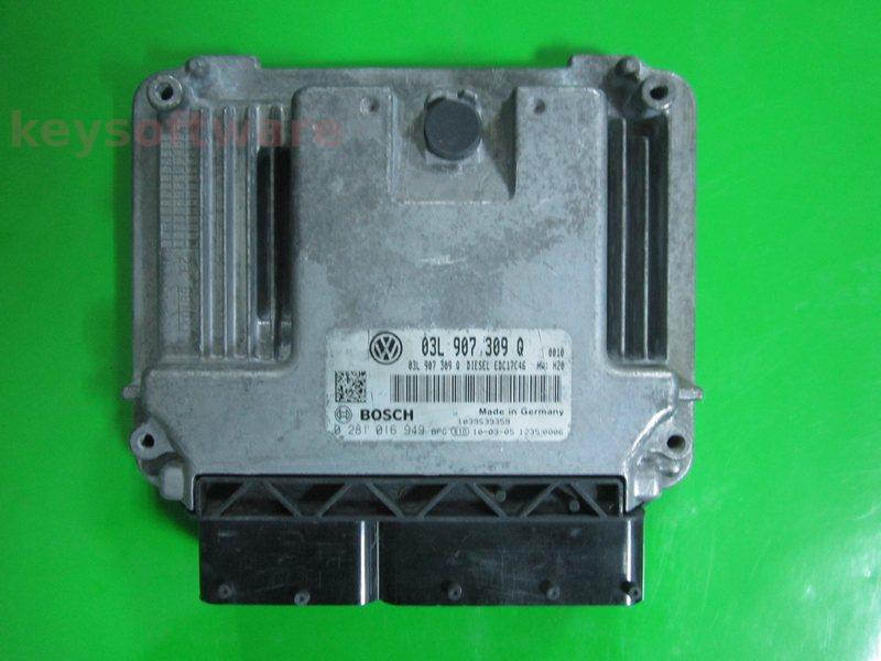 ECU VW Sharan 2.0TDI 03L907309Q 0281016949 EDC17C46 H20