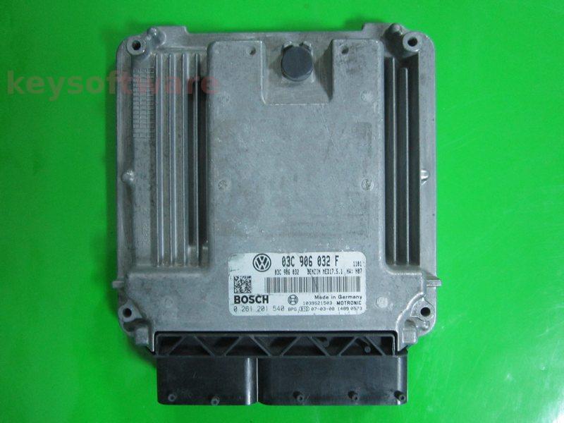 ECU VW Touran 1.4 03C906032F 0261201540 MED17.5.1 BMY H07