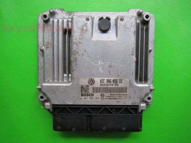 ECU VW Golf5 1.6 03C906056DD 0261S02305 MED9.5.10 BLF }