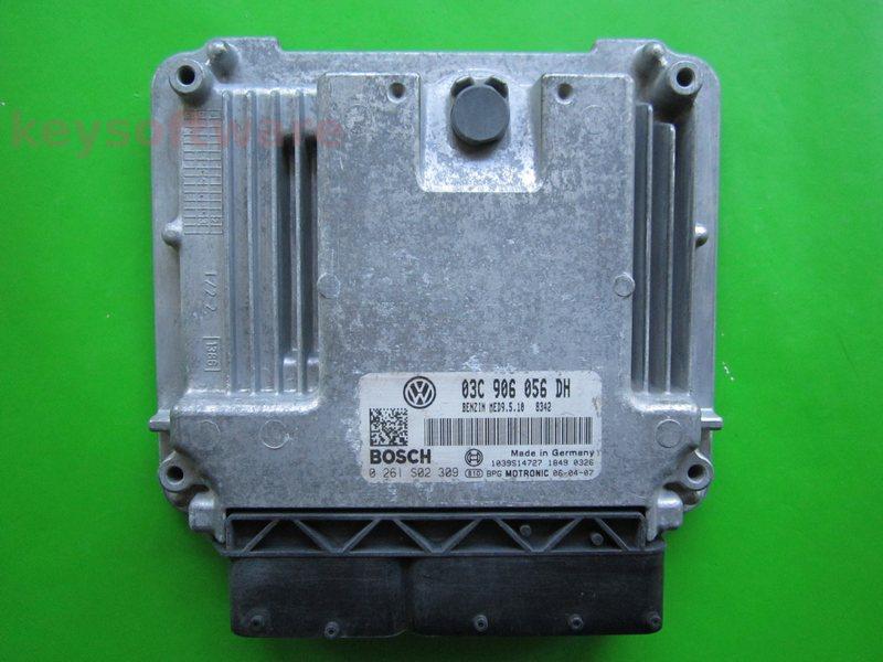 ECU VW Golf5 1.6 03C906056DH 0261S02309 MED9.5.10 BLF