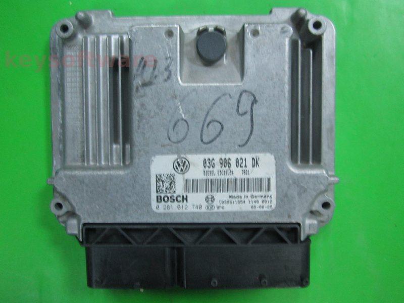 ECU VW Golf5 2.0TDI 03G906021DK 0281012740 EDC16U34