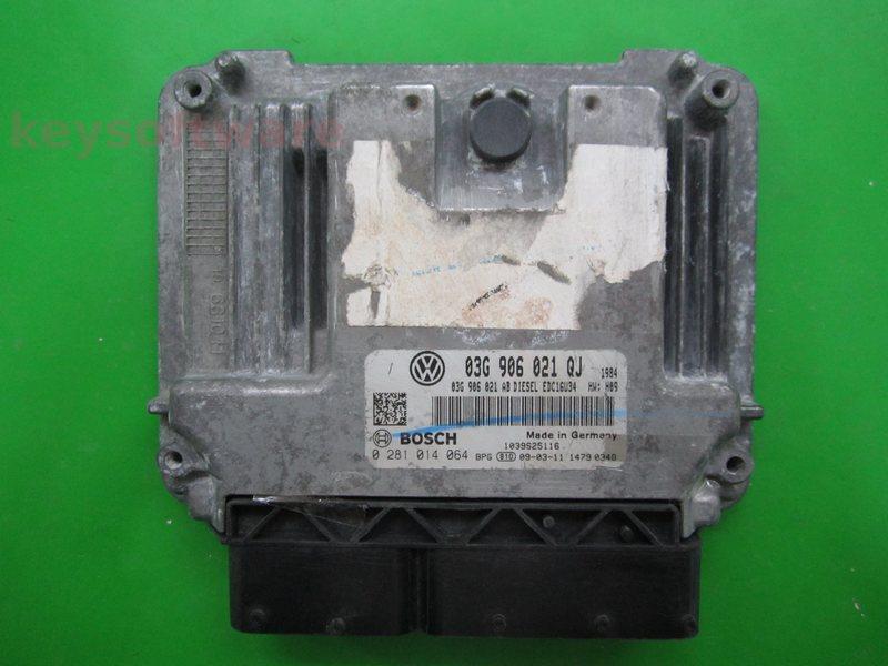 ECU VW Golf5 1.9TDI 03G906021QJ 0281014064 EDC16U34 BLS H09