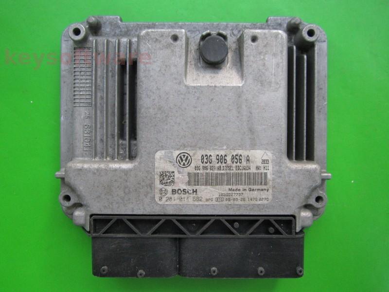 ECU VW Touran 1.9TDI 03G906056A 0281014682 EDC16U34 BLS H11