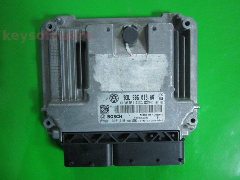 ECU VW Scirocco 2.0TDI 03L906018AQ 0281016410 EDC17C46 CFHC H25