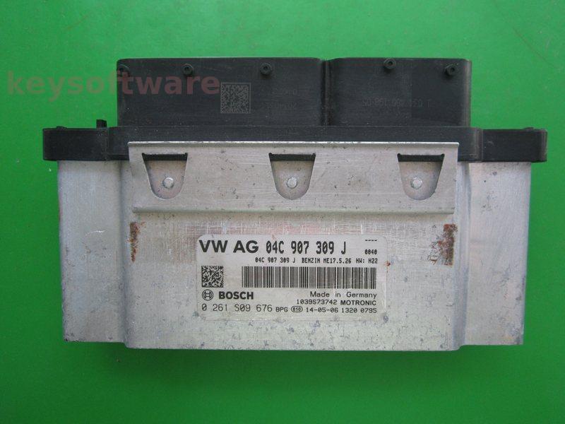 ECU VW Polo 1.0 04C907309J 0261S09676 ME17.5.26 H22