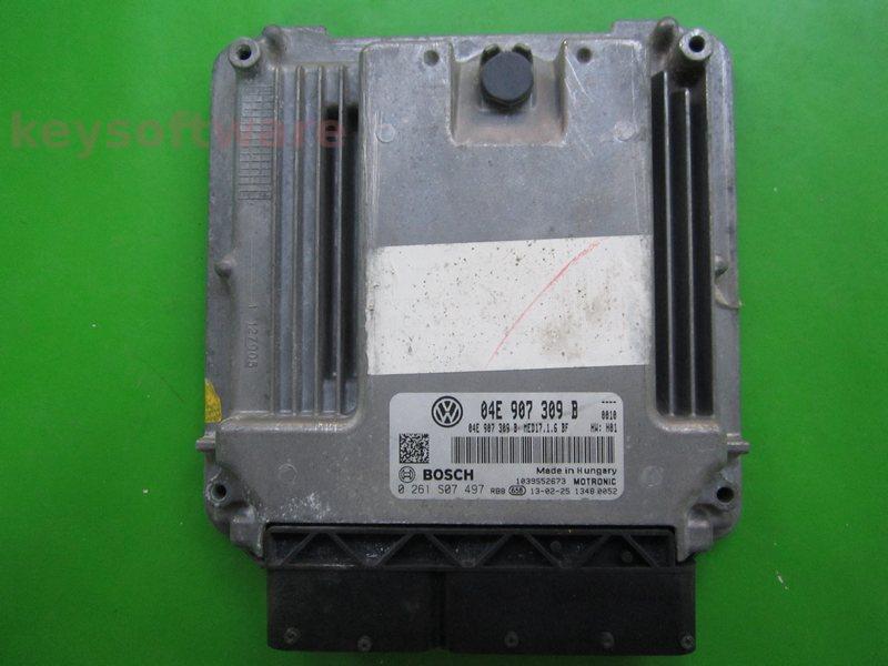 ECU VW Jetta 1.4 04E907309B 0261S07497 MED17.1.6 H01