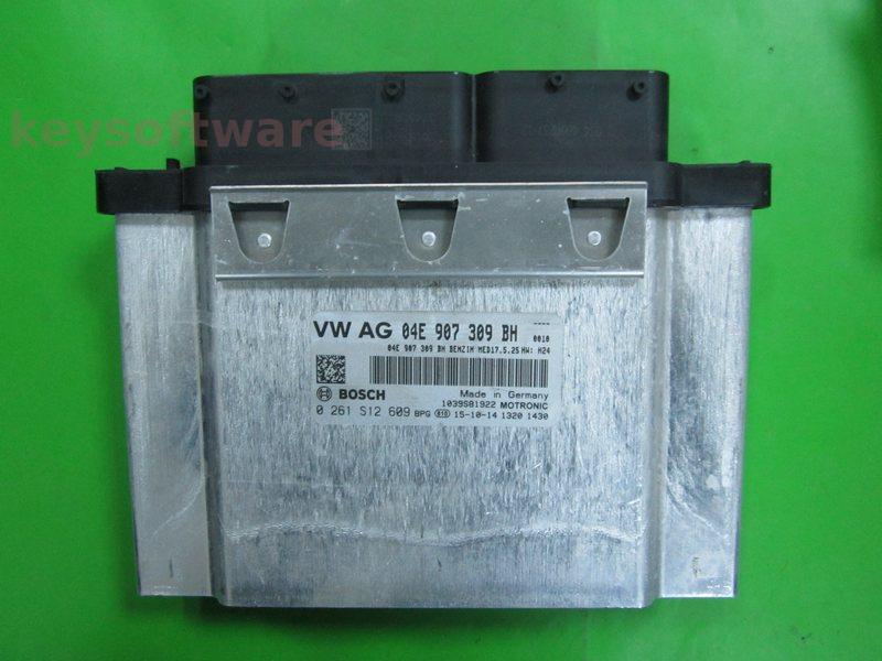 ECU VW Golf7 1.4 04E907309BH 0261S12609 MED17.5.25 CZCA H24