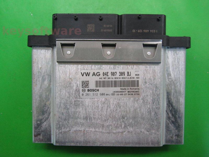 ECU VW Golf7 1.4 04E907309BJ 0261S12608 MED17.5.25 H23