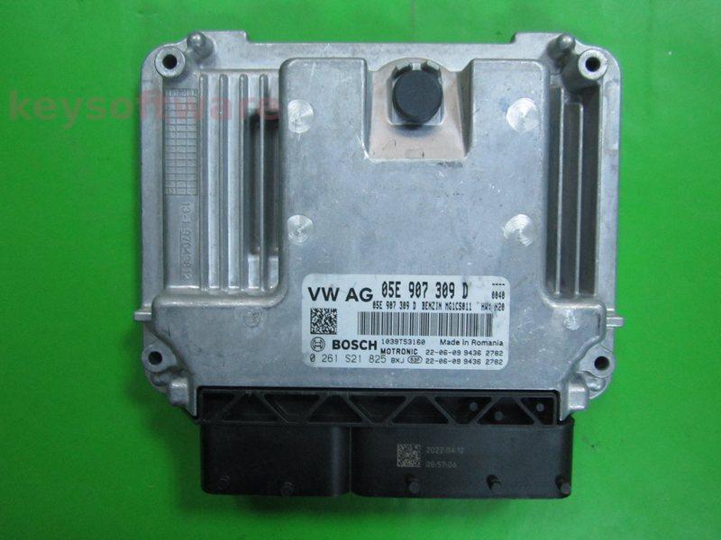 ECU VW Golf7 1.5 05E907309D 0261S21825 MG1CS011 H20