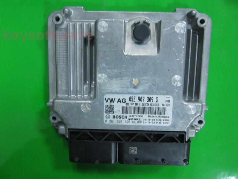 ECU VW Golf7 1.5 05E907309G 0261S21826 MG1CS011 H20