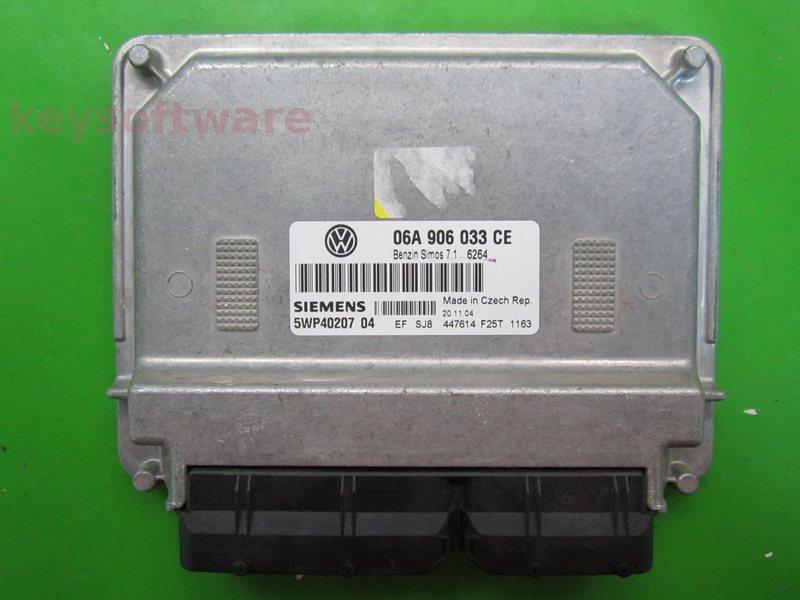 ECU VW Caddy 1.6 06A906033CE 5WP40207 SIMOS 7.1