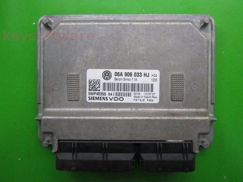 ECU VW Caddy 1.6 06A906033HJ 5WP40355 SIMOS 7.1A