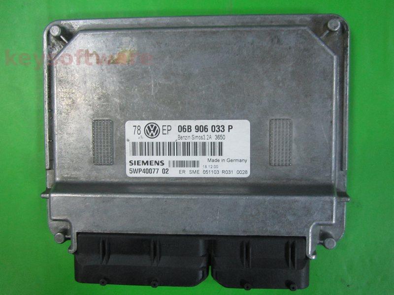 ECU VW Passat 2.0 06B906033P 5WP40077 SIMOS 3.2A AZM