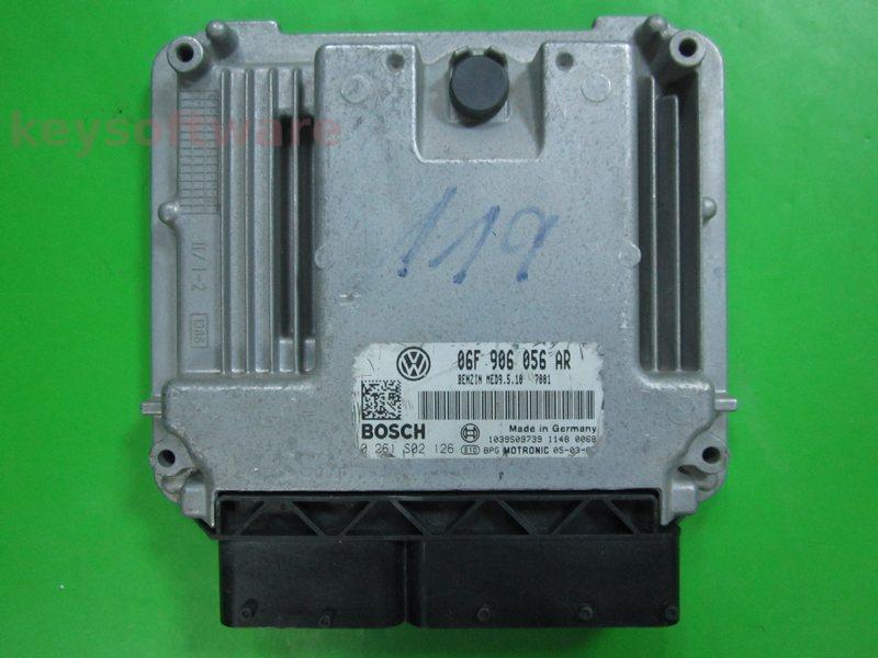 ECU VW Golf Plus 2.0 06F906056AR 0261S02126 MED9.5.10 BLR