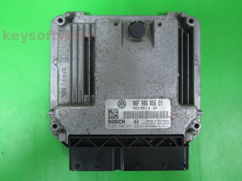 ECU VW Touran 2.0 06F906056EM 0261S02247 MED9.5.10 BVY