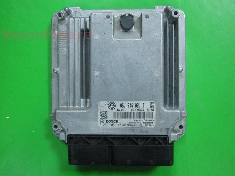 ECU VW Eos 2.0 06J906021B 0261S05117 MED17.1 CBFA H13