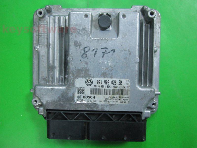 ECU VW Tiguan 2.0 06J906026BR 0261S04332 MED17.5 CCTA H03