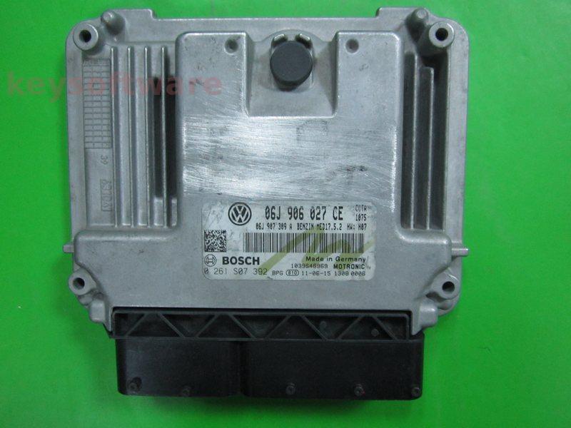 ECU VW Beetle 2.0 06J906027CE 0261S07392 MED17.5.2 CCTA H07