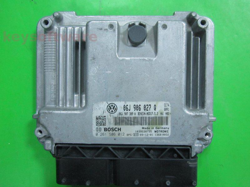 ECU VW Tiguan 2.0 06J906027Q 0261S06012 MED17.5.2 CCTA