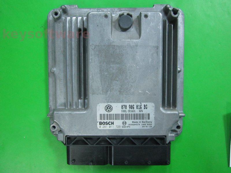 ECU VW Touareg 5.0TDI 070906016BG 0281011729 EDC16U31