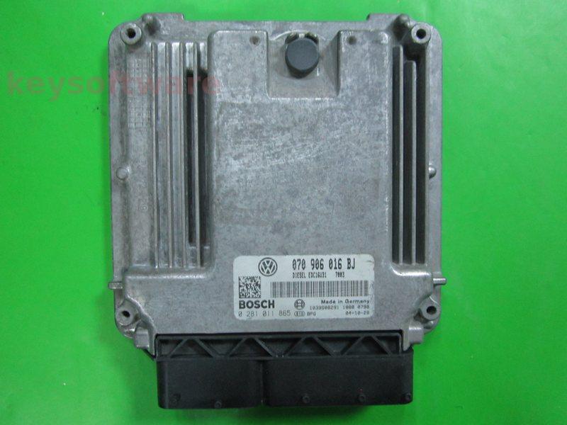 ECU VW T5 5.0TDI 070906016BJ 0281011865 EDC16U31 BWF