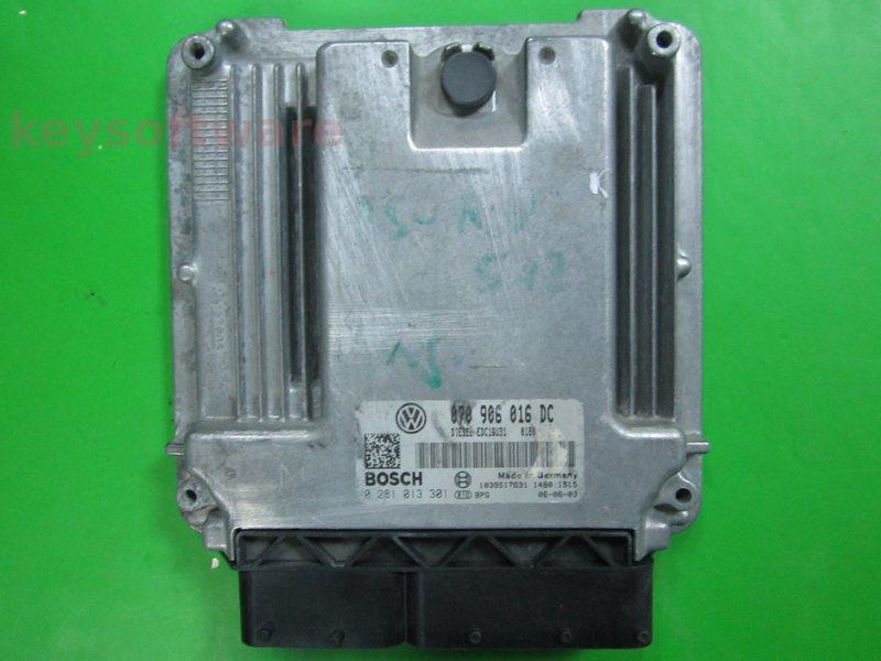 ECU VW Touareg 5.0TDI 070906016DC 0281013301 EDC16U31 BWF