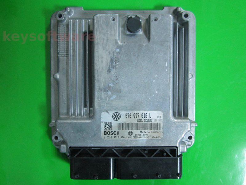 ECU VW T5 2.5TDI 070997016L 0281014049 EDC16U31 BPC