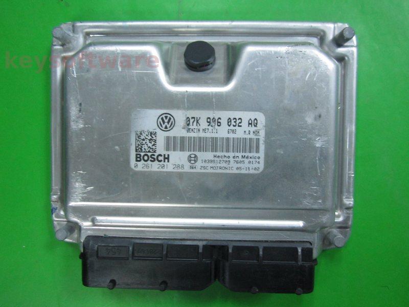 ECU VW Jetta 2.5 07K906032AQ 0261201288 ME7.1.1