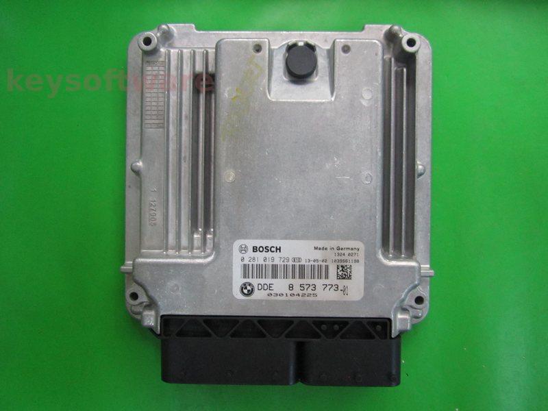 ECU BMW 530D DDE8573773 0281019729 EDC17C56 {